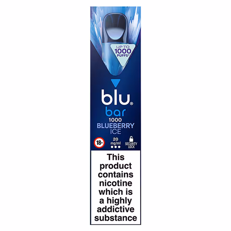 blu bar 1000 Blueberry Ice 20mg/ml